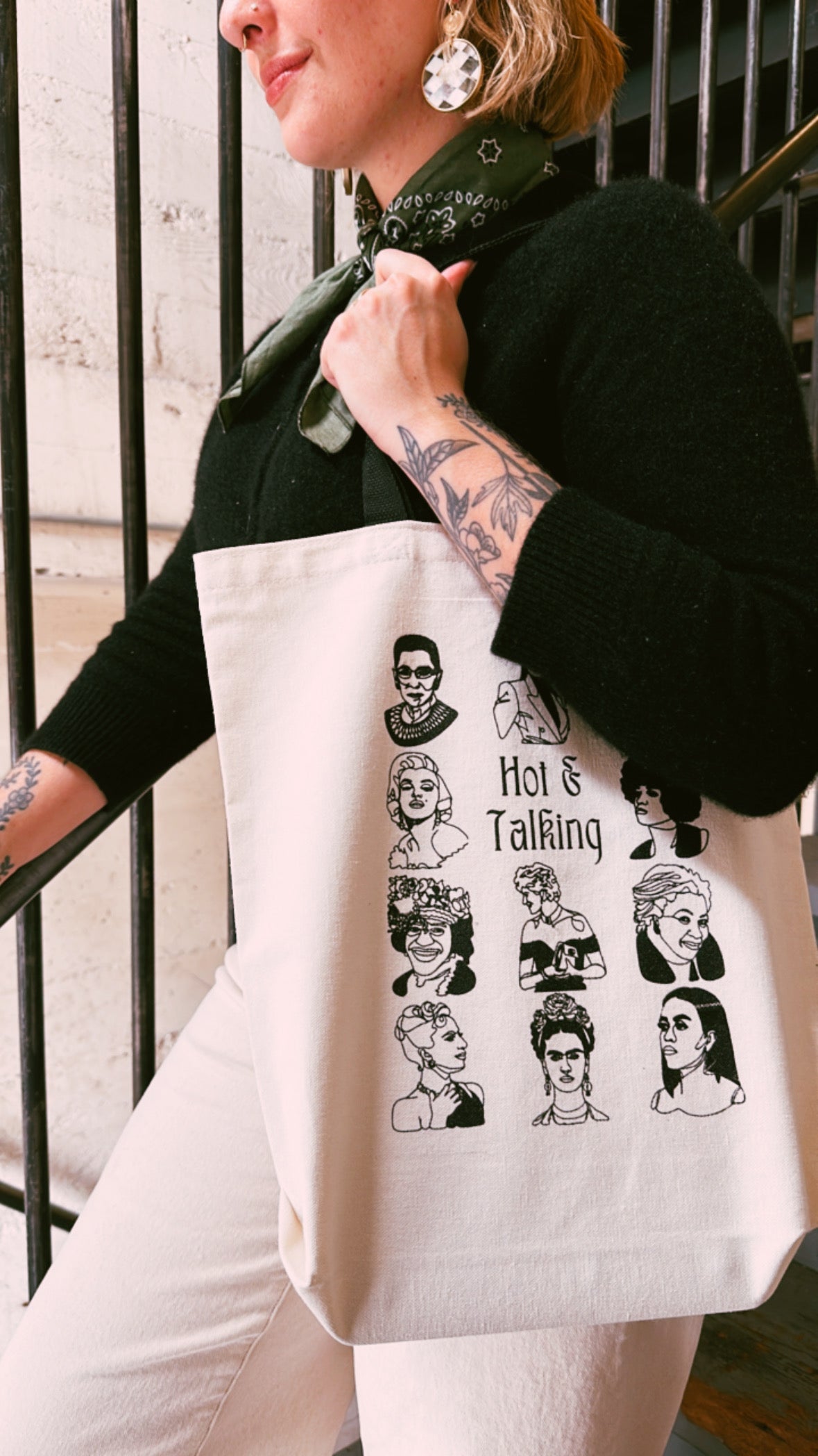 Hot & Talking Canvas Tote- Buy One Get One Free