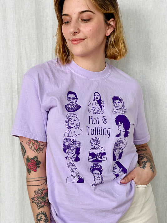 Original Hot & Talking Tee - Orchid Monochrome