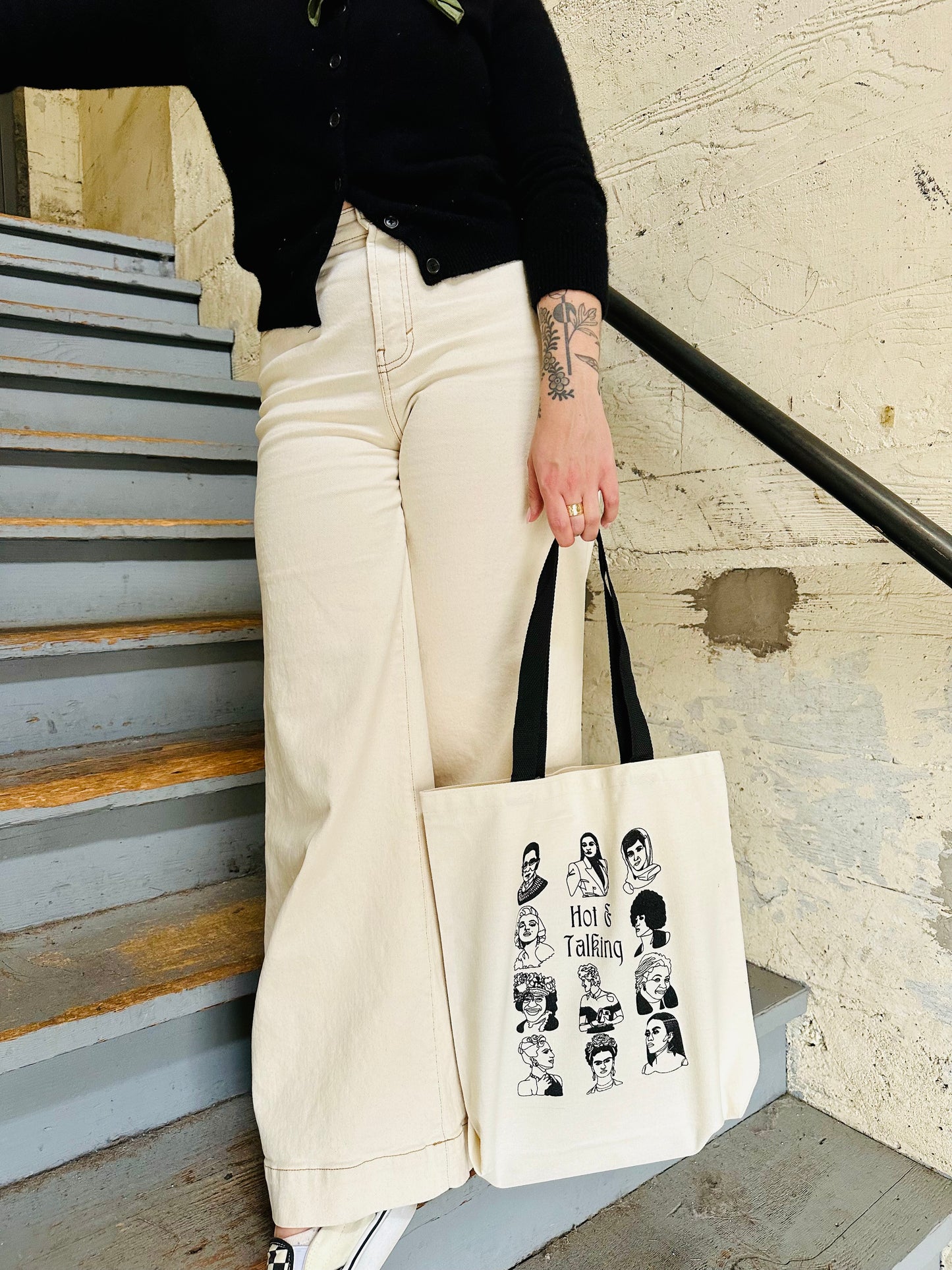 Hot & Talking Canvas Tote- Buy One Get One Free